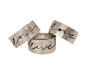 Love Times Love 1/2 set | Gold Ring - Click Image to Close
